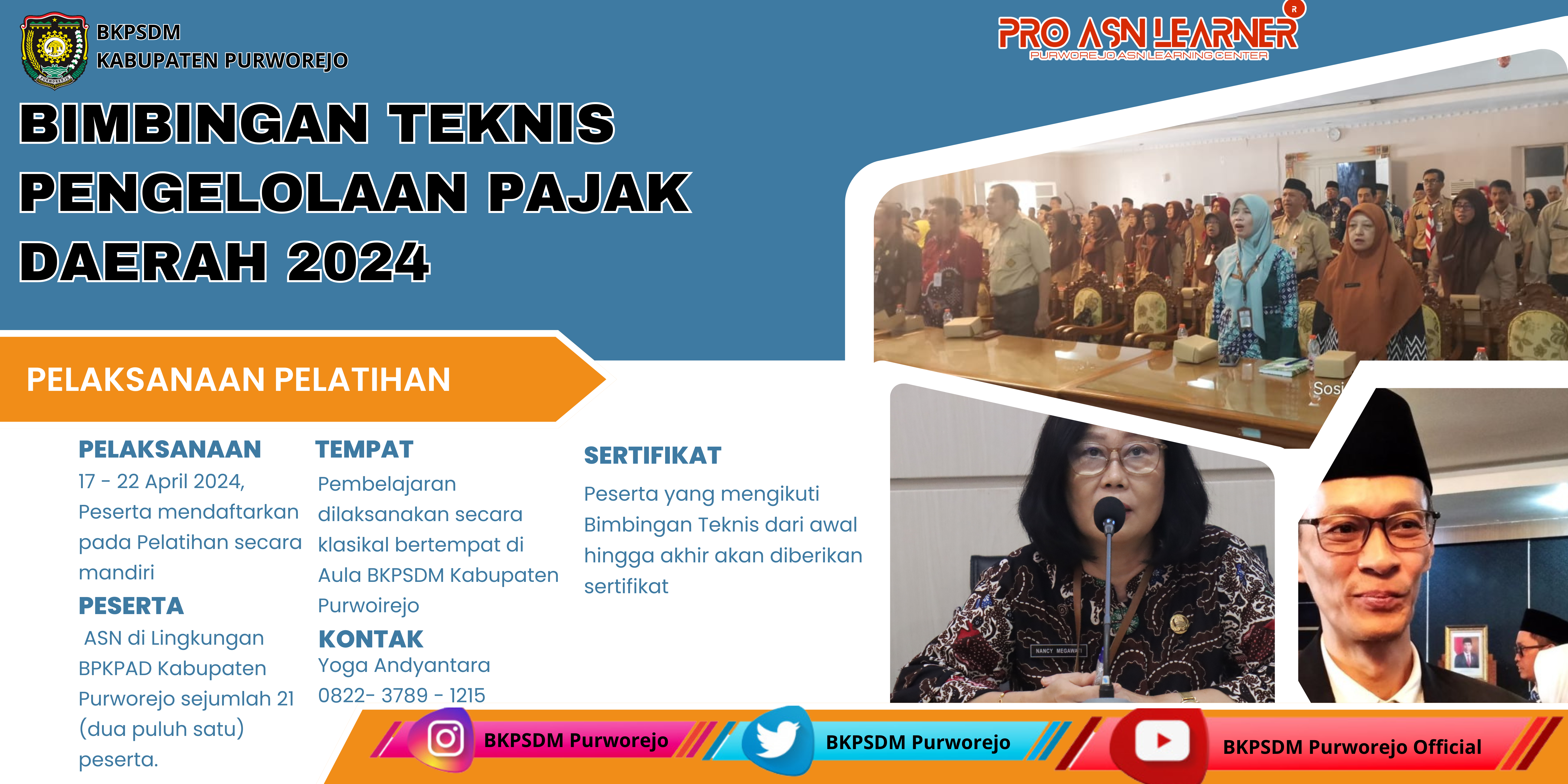 Bimbingan Teknis Pengelolaan Pajak Daerah